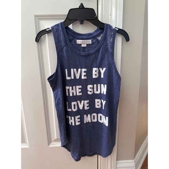 Women's Spiritual Gangster Graphic Tank Top Sleeveless Casual Blue XS - Picture 1 of 7